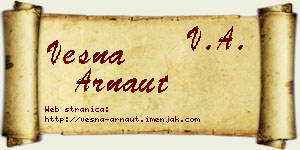 Vesna Arnaut vizit kartica